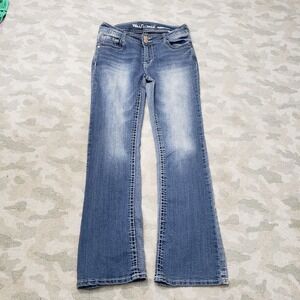 Wallflower Jeans Womens 9 Blue Bootcut Pockets Denim Medium Wash